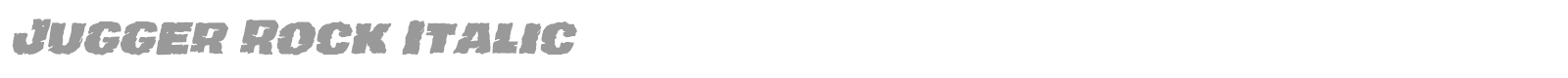 Jugger Rock font preview
