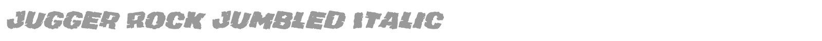 Jugger Rock font preview