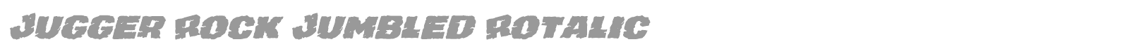 Jugger Rock font preview