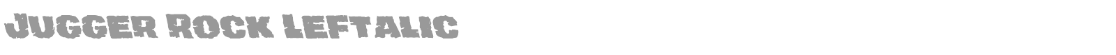 Jugger Rock font preview