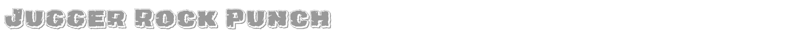 Jugger Rock font preview