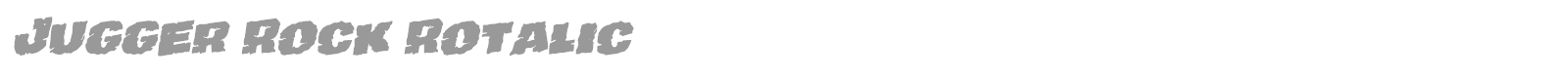Jugger Rock font preview