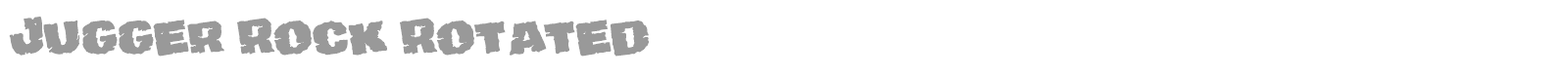 Jugger Rock font preview