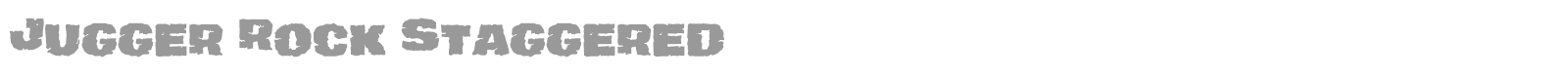 Jugger Rock font preview