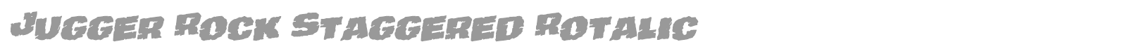 Jugger Rock font preview