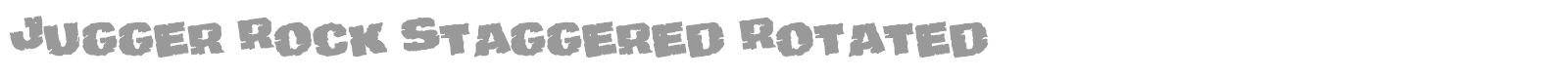 Jugger Rock font preview