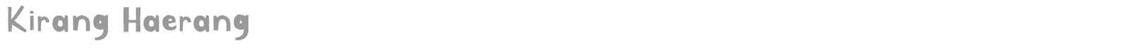 Kirang Haerang font preview