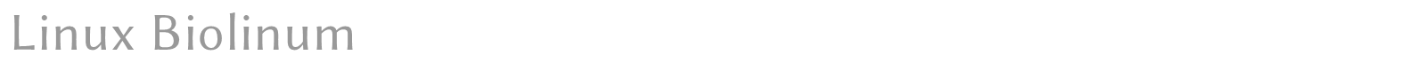 Linux Biolinum font preview