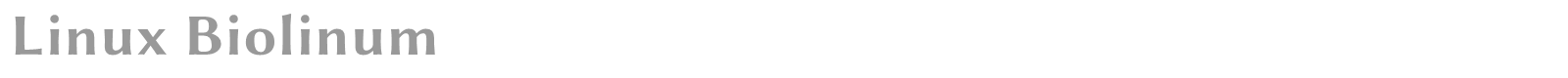 Linux Biolinum font preview