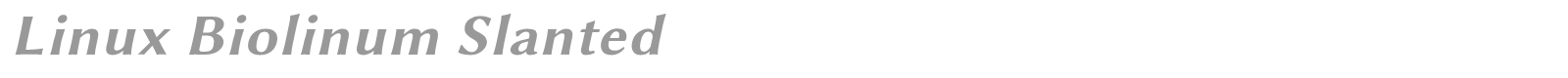 Linux Biolinum font preview