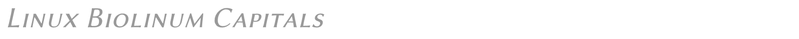 Linux Biolinum font preview