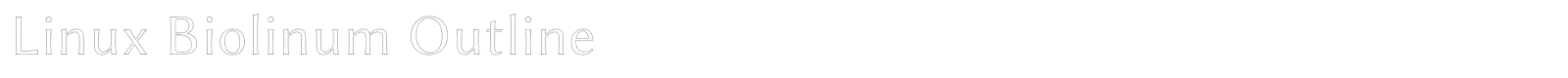 Linux Biolinum font preview