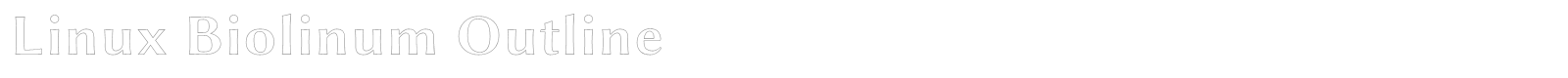 Linux Biolinum font preview