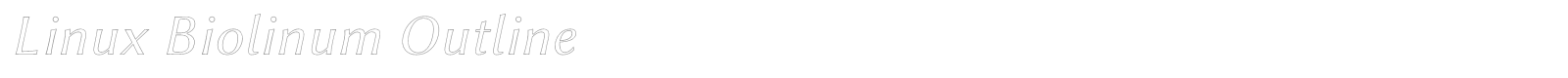 Linux Biolinum font preview