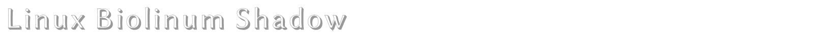Linux Biolinum font preview