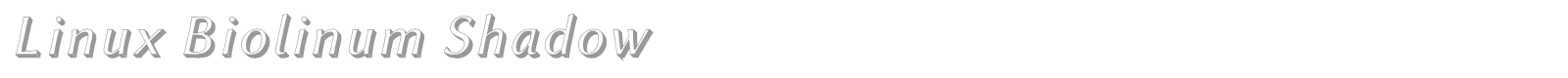 Linux Biolinum font preview
