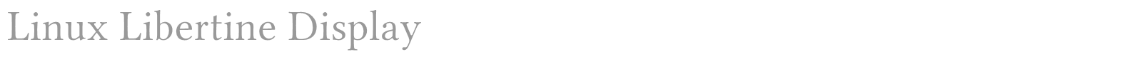 Linux Libertine font preview
