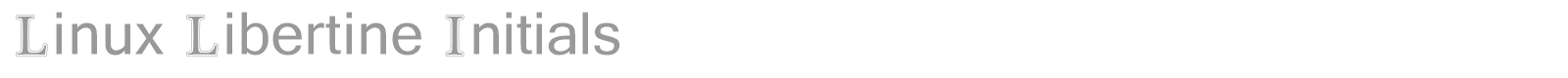 Linux Libertine font preview
