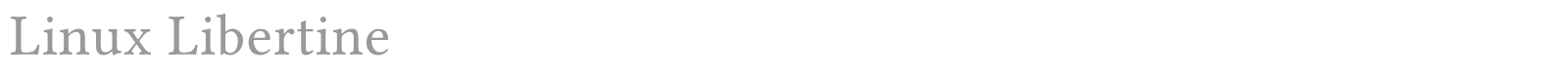 Linux Libertine font preview