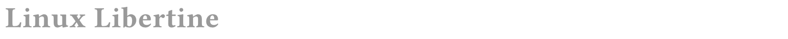 Linux Libertine font preview