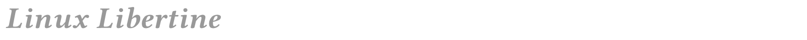 Linux Libertine font preview