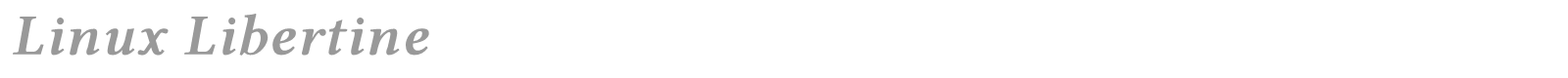 Linux Libertine font preview