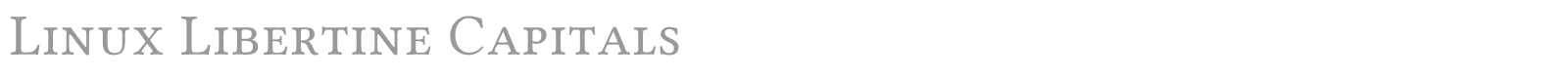 Linux Libertine font preview