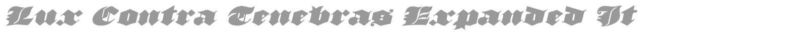 Lux Contra Tenebras font preview