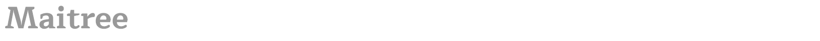 Maitree font preview