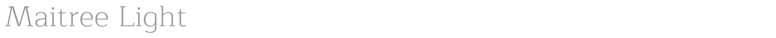 Maitree font preview
