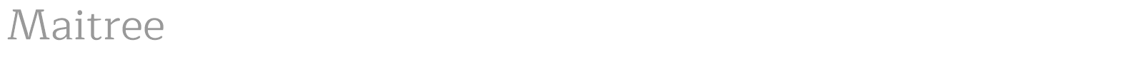 Maitree font preview