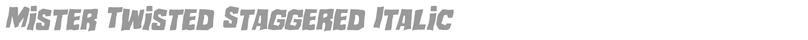 Mister Twisted font preview