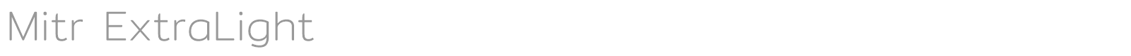 Mitr font preview