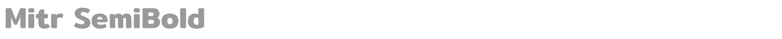 Mitr font preview