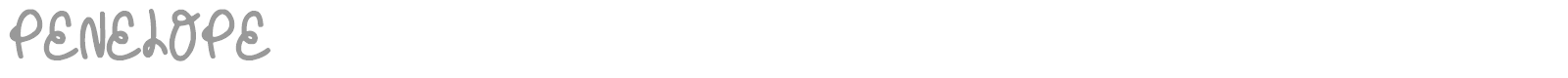Penelope font preview