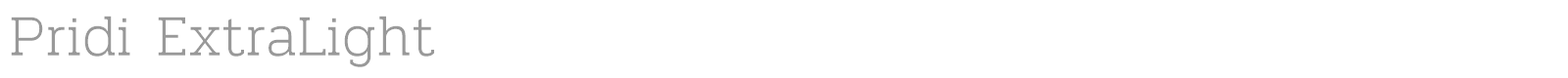 Pridi font preview