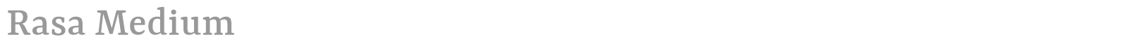 Rasa font preview