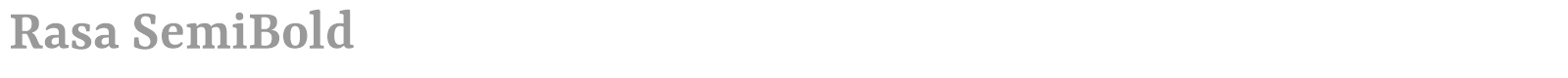 Rasa font preview
