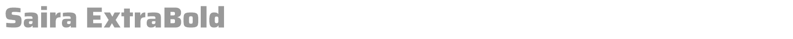 Saira font preview