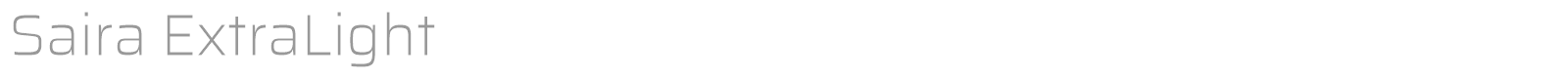 Saira font preview