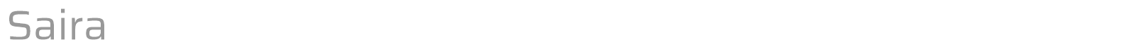 Saira font preview