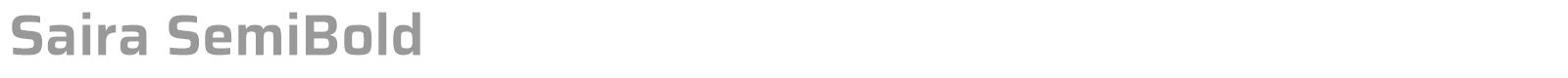 Saira font preview