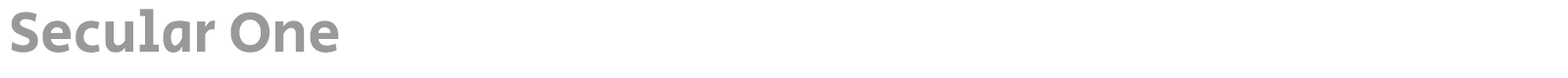 Secular One font preview