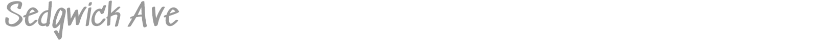Sedgwick Ave font preview