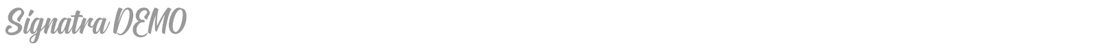 Signatra font preview
