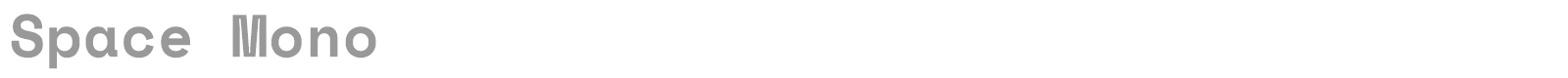 Space Mono font preview