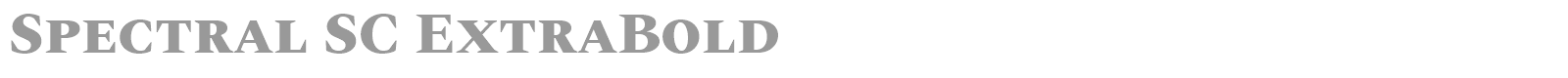 Spectral SC font preview