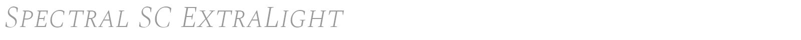Spectral SC font preview