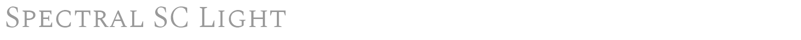 Spectral SC font preview