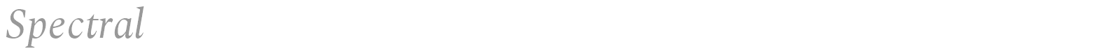 Spectral font preview